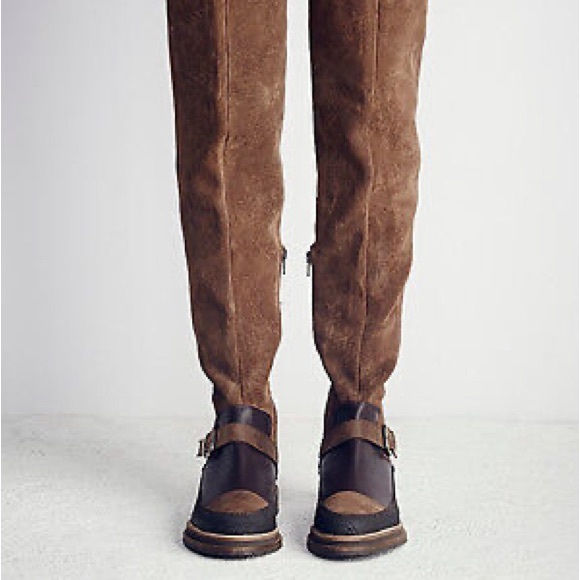 NWOT FREE PEOPLE: Banter Over The Knee Boot Brown 40 Euro / 9.5 US - Picture 3 of 6